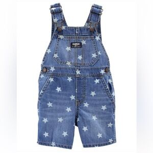 OshKosh B'Gosh Starry Denim Shortalls star overalls